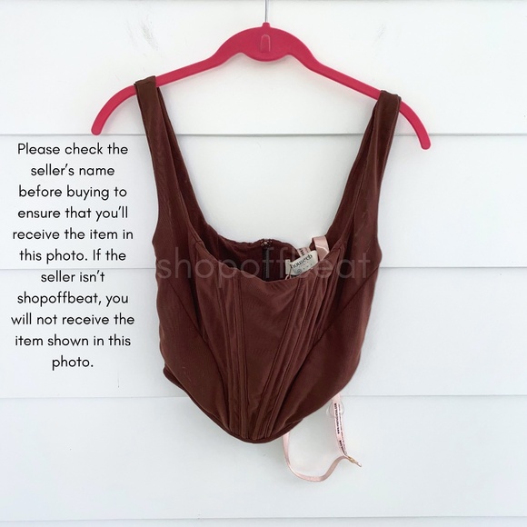 NEW House of CB Ninetta Top Chocolate Brown XS - Picture 15 of 17
